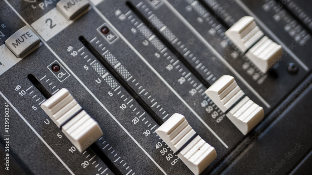 Audio Mixer Sliders Audio Mixer Sliders