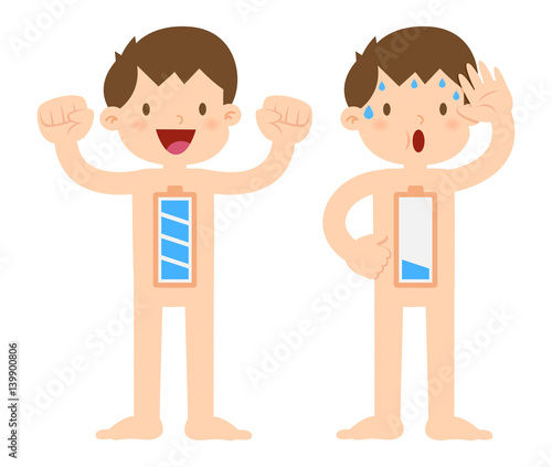 Little Boy Anatomy In Full And Low Energy Condition