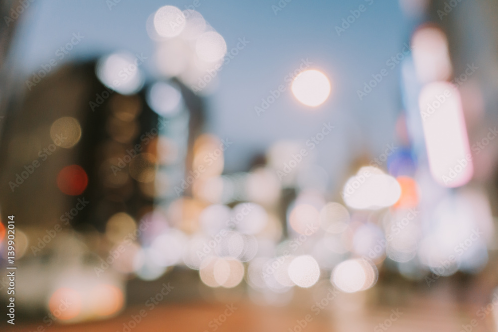 Abstract of night life in Tokyo, Japan Abstract of night life in Tokyo, Japan