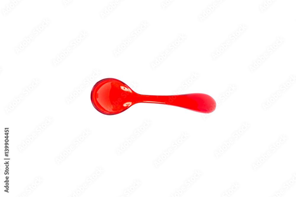 Red Plastic Spoon Red Plastic Spoon