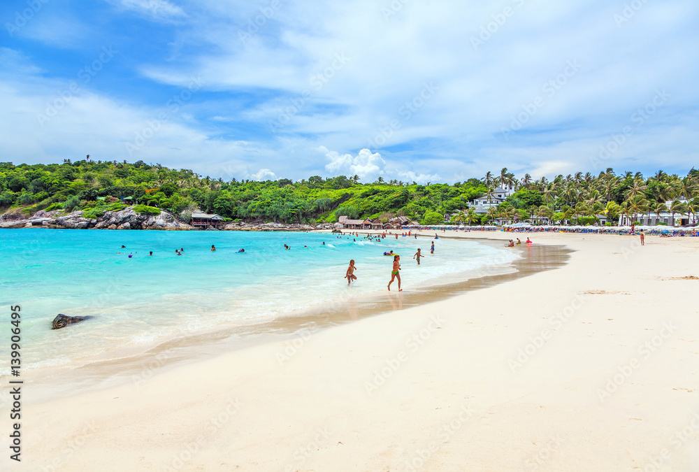 Paradise Patok beach on Racha Yai Island in Thailand.