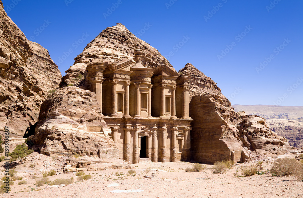 The Monastery in ancient city of Petra, Jordan Stock Photo | Adobe Stock