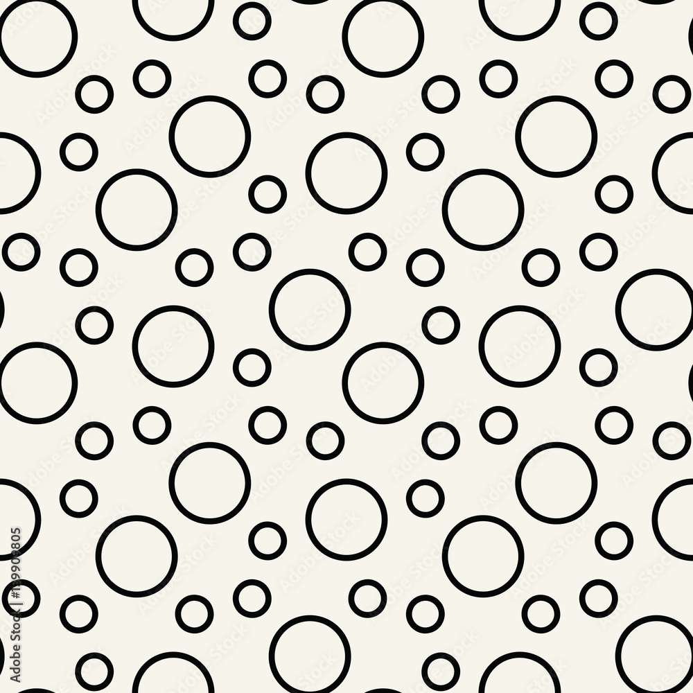 cute geometric bubbles graphic print vector pattern