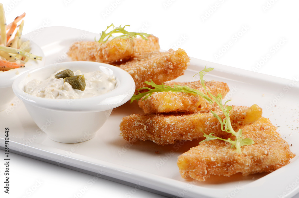 Fried Cheese Sticks with Tartar Sauce Fried Cheese Sticks with Tartar Sauce