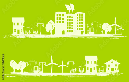 ville écologique dessin