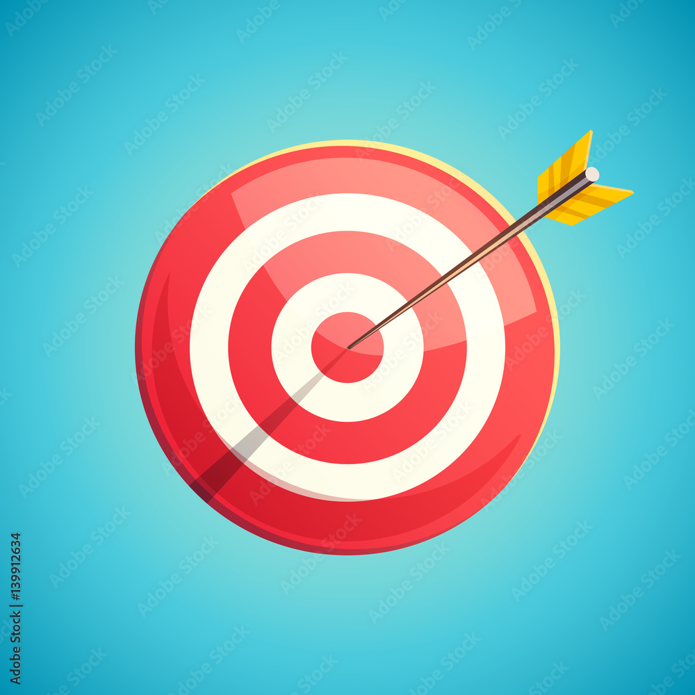 Target icon. Vector illustration Target icon. Vector illustration