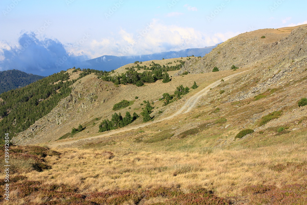 Montagnes du Capcir dans les Pyrénées orientales, France