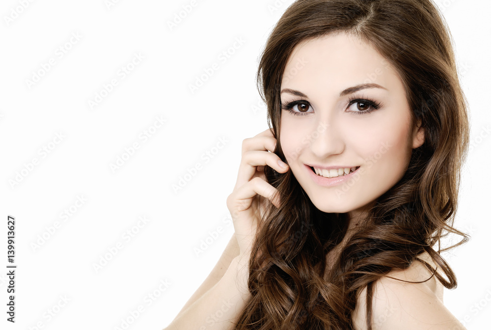 Portrait of beautiful sexy smile woman Portrait of beautiful sexy smile woman