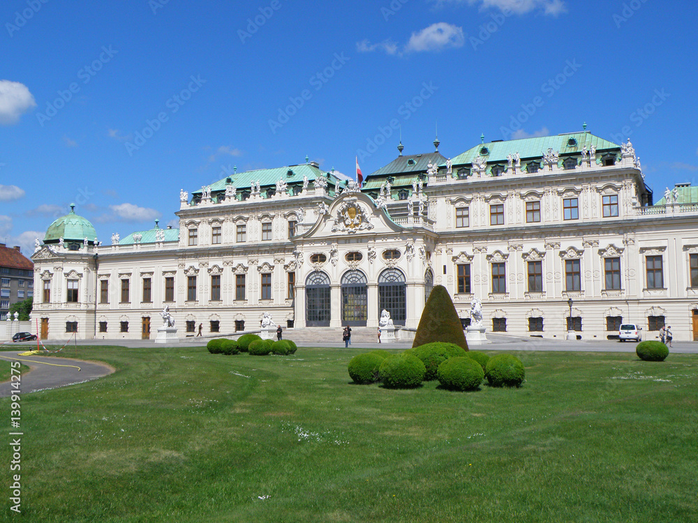 The Upper Belvedere, Belvedere Palace Museum  in Vienna of Austria 
