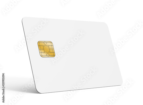 Blank credit card template