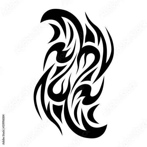 Tribal sleeve designs. Tribal tattoos. Art tribal tattoo. Vector sketch of a tattoo.