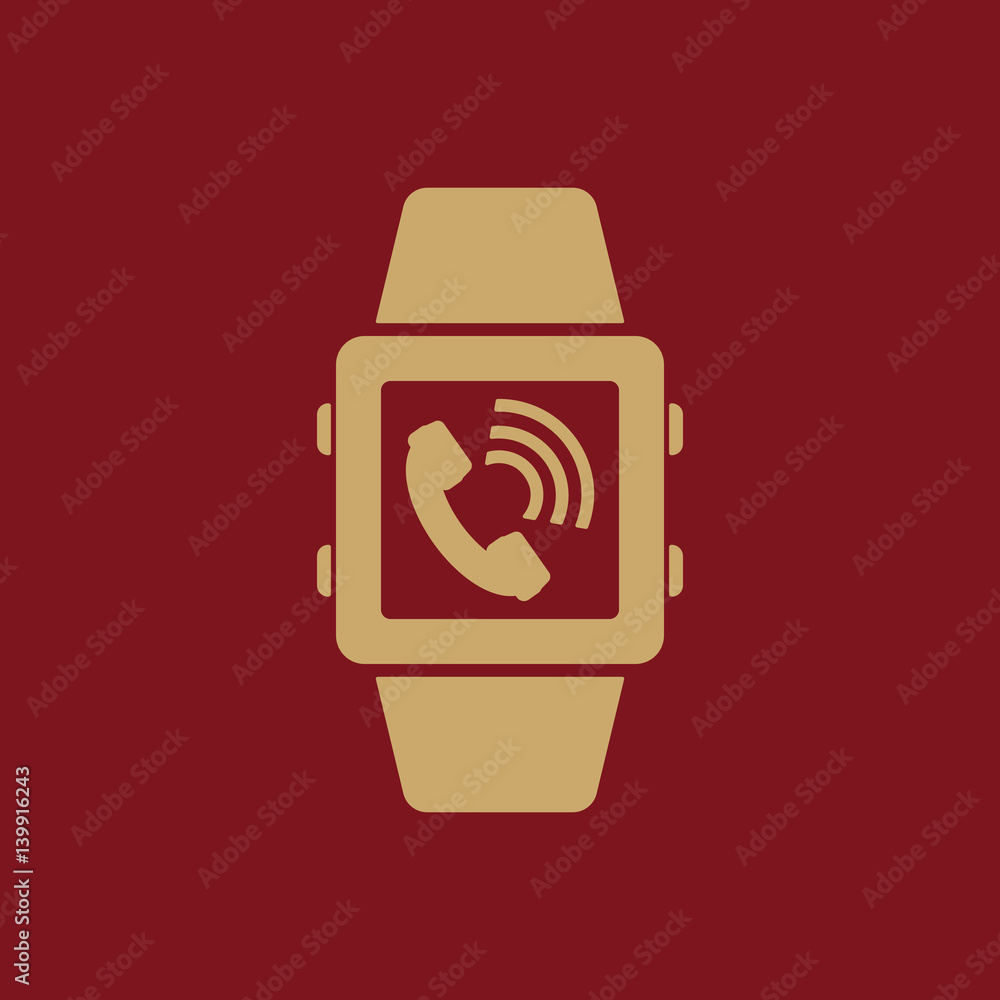 Smart watch icon. Mobile, clock, device symbol. Flat design. Stock - Vector illustration Smart watch icon. Mobile, clock, device symbol. Flat design. Stock - Vector illustration