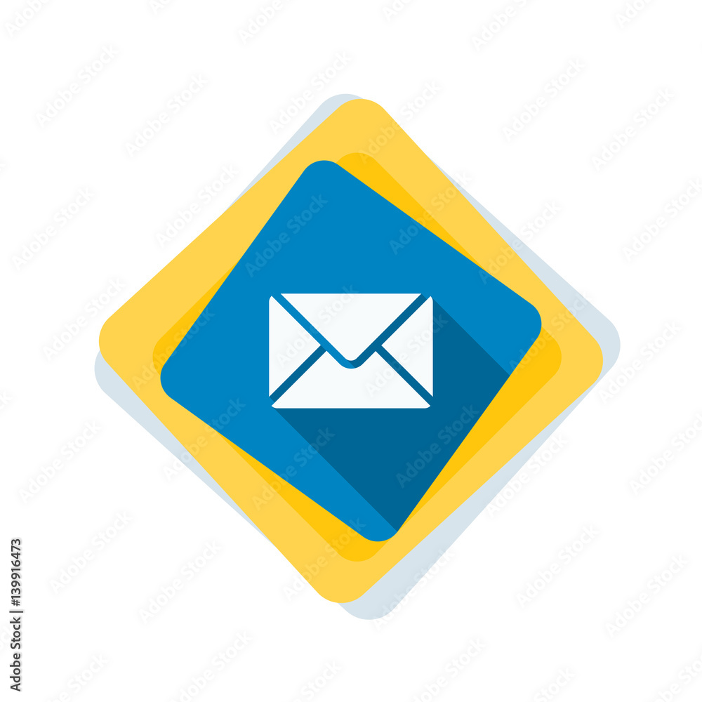 Mail button illustration Mail button illustration
