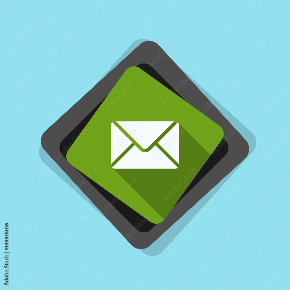 Mail button illustration Mail button illustration