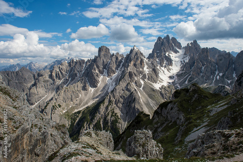 cadini dolomite mountains - view from the top photo