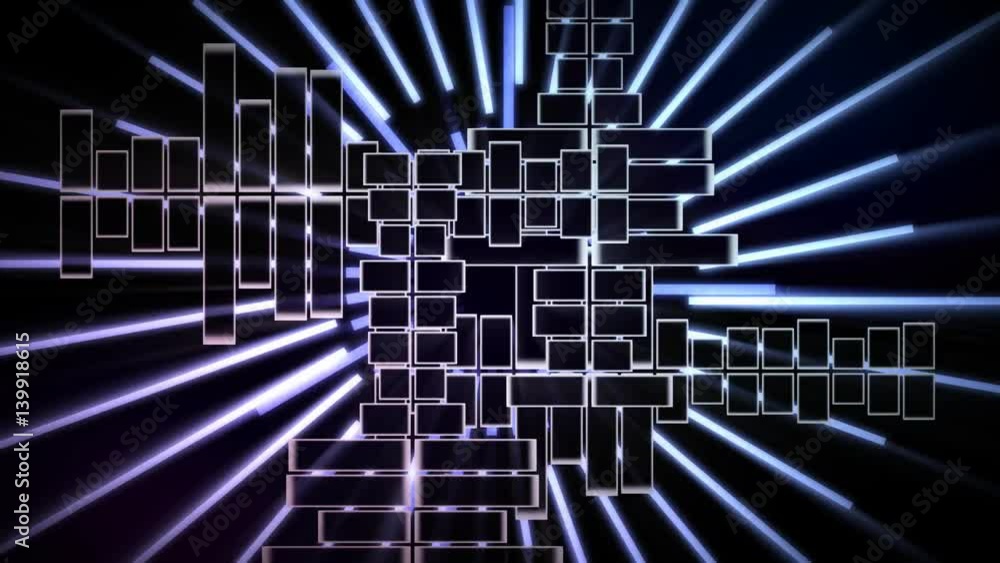 Seamlessly Looping Background Animation Of 128Bpm Dancing Eqs And ...