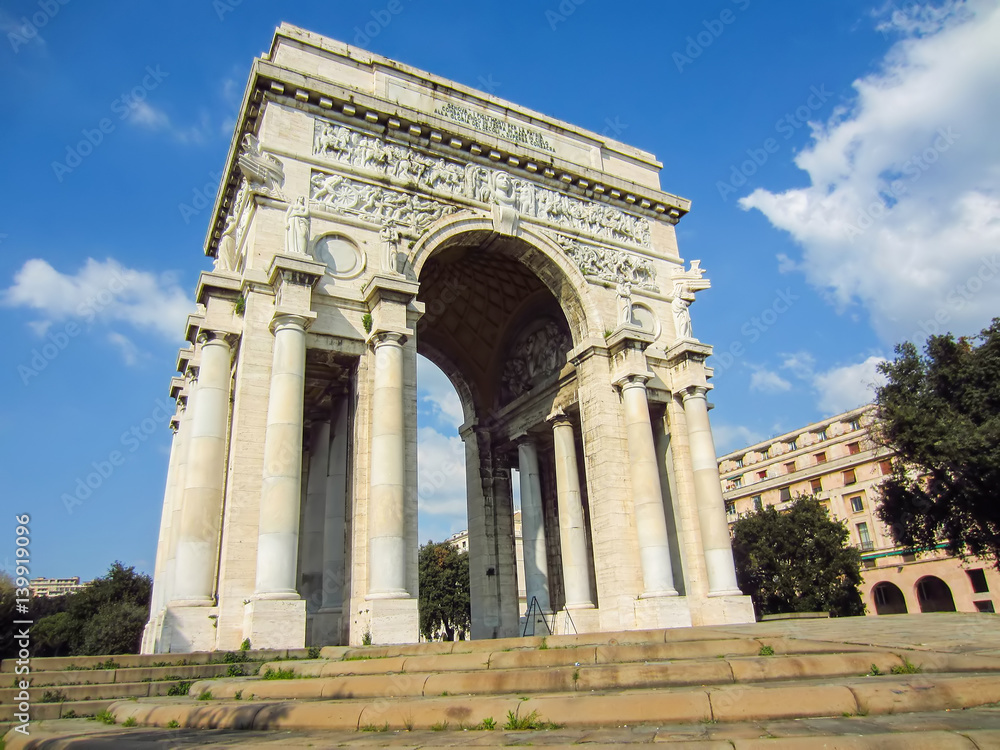 Obraz premium Arch to the Fallen, Genoa
