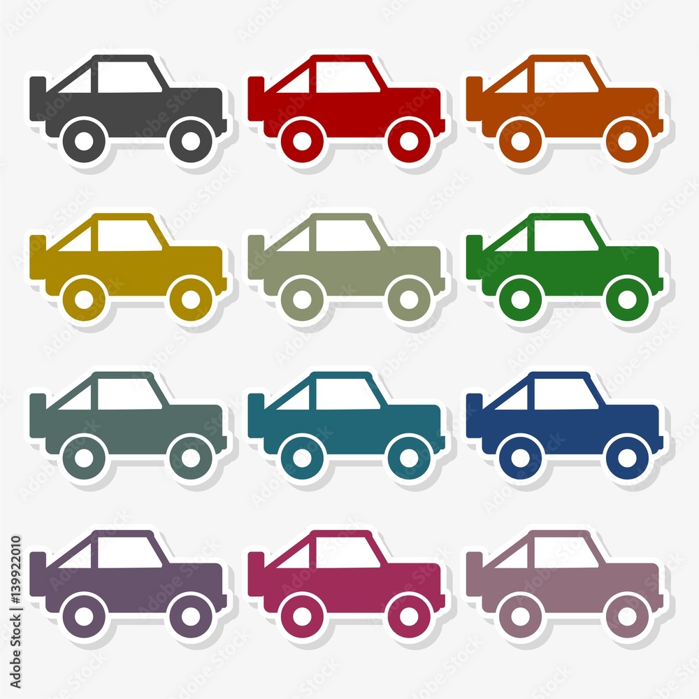 Fototapeta premium Offroad car - Illustration