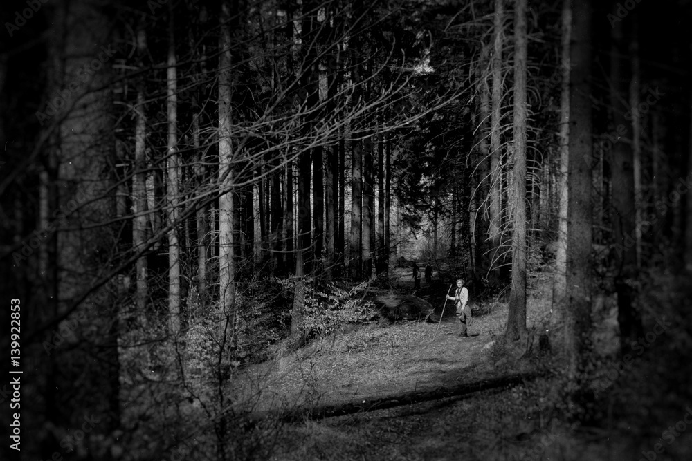 Naklejka premium Winter in the mountains collection