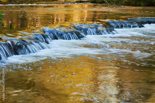 Fototapeta Naklejka Na Ścianę i Meble -  Progi wodne na rzece Tanew w rezerwacie Szumy