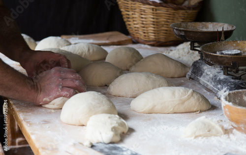 bread preparing for baking