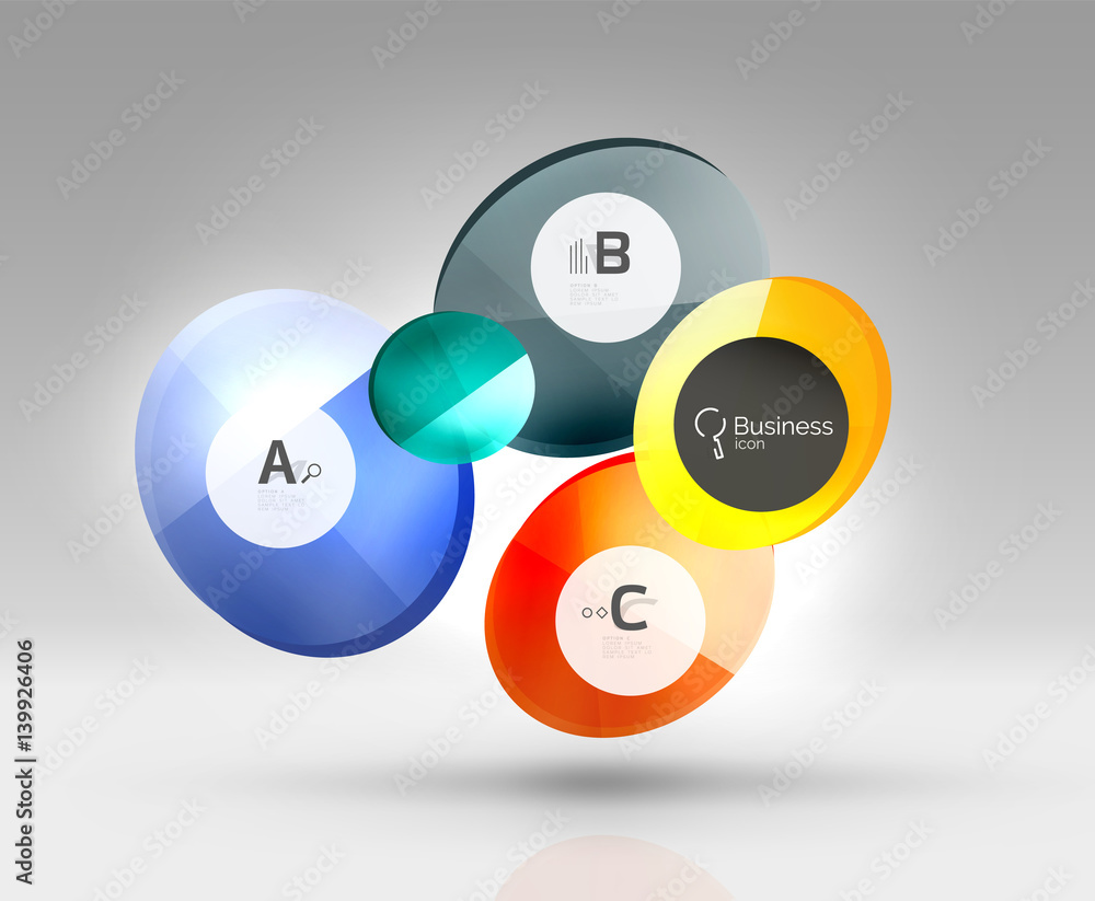 Vector circle infographics Vector circle infographics