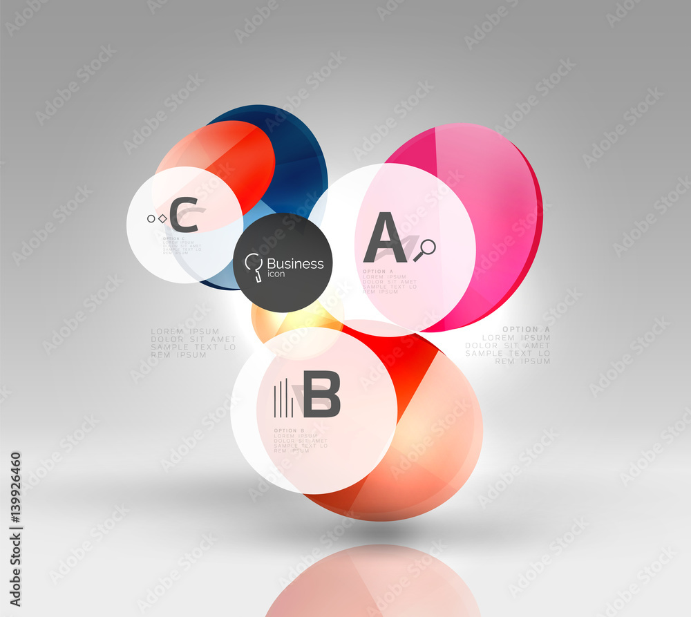 Vector circle infographics Vector circle infographics