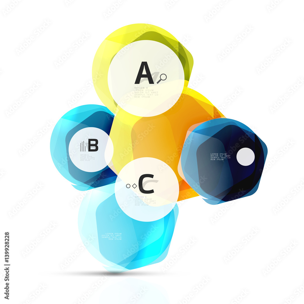 Geometrical hexagons abstract background Geometrical hexagons abstract background