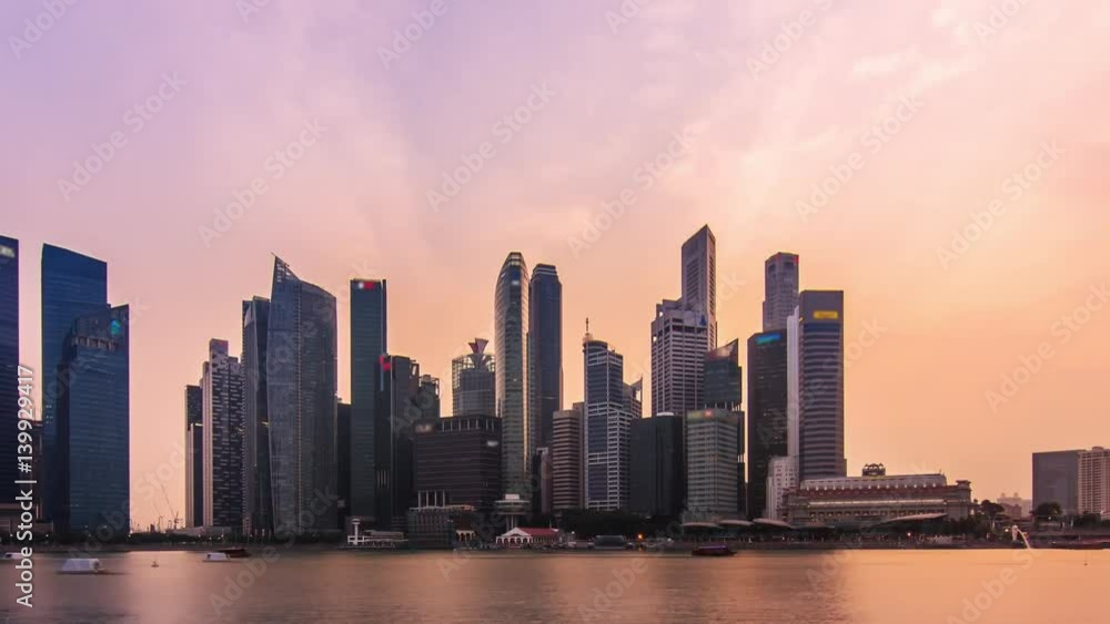skyscrapers skyline timelapse from day to night skyscrapers skyline timelapse from day to night