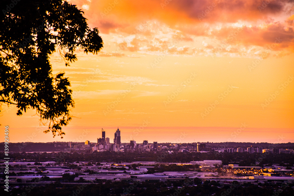 City Sunset View Perth, Australia