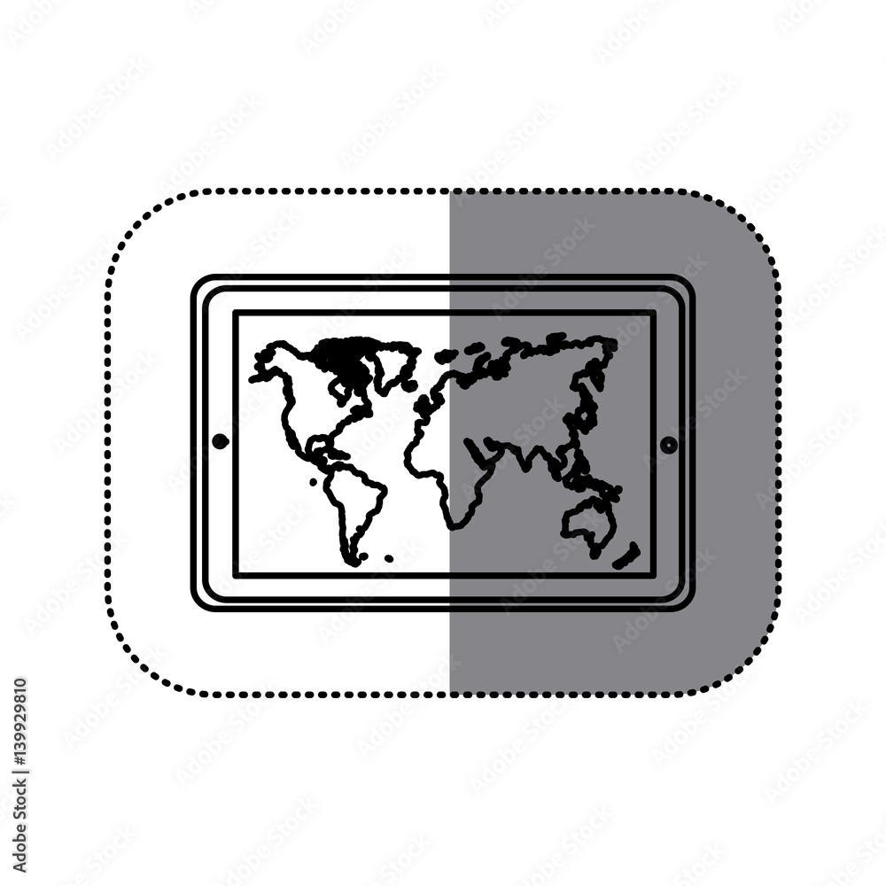 Obraz premium figure symbol picture map icon, vector illustraction design