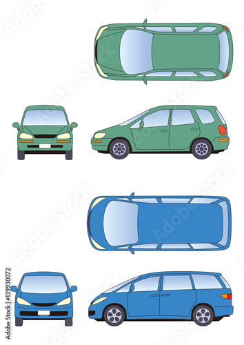 自動車イラスト 車 カー 四輪自動車 乗用車 Stock Illustration Adobe Stock