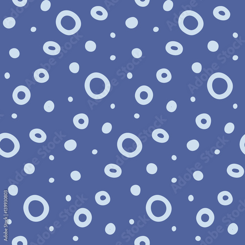 Simple Seamless Pattern with Circle Objects
