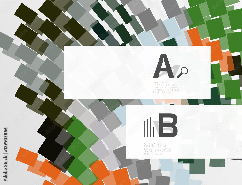 Abstract geometrical texture with infographic options Abstract geometrical texture with infographic options