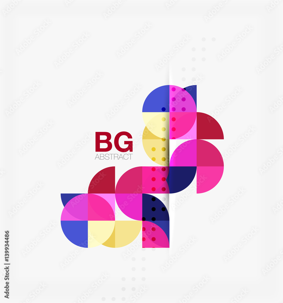 Colorful circle elements Colorful circle elements