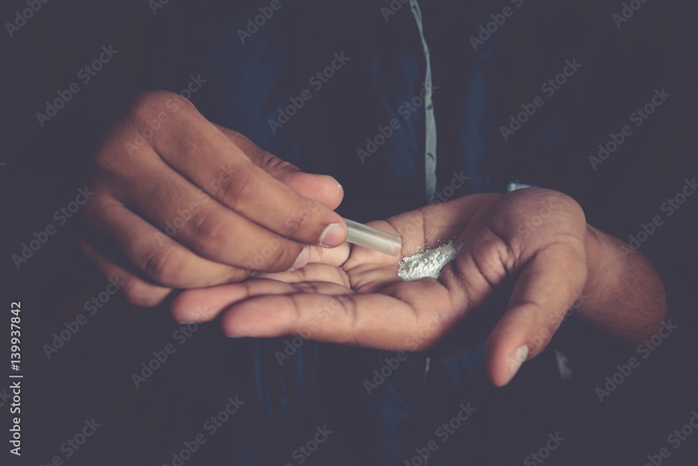 man with drugs. man with drugs.