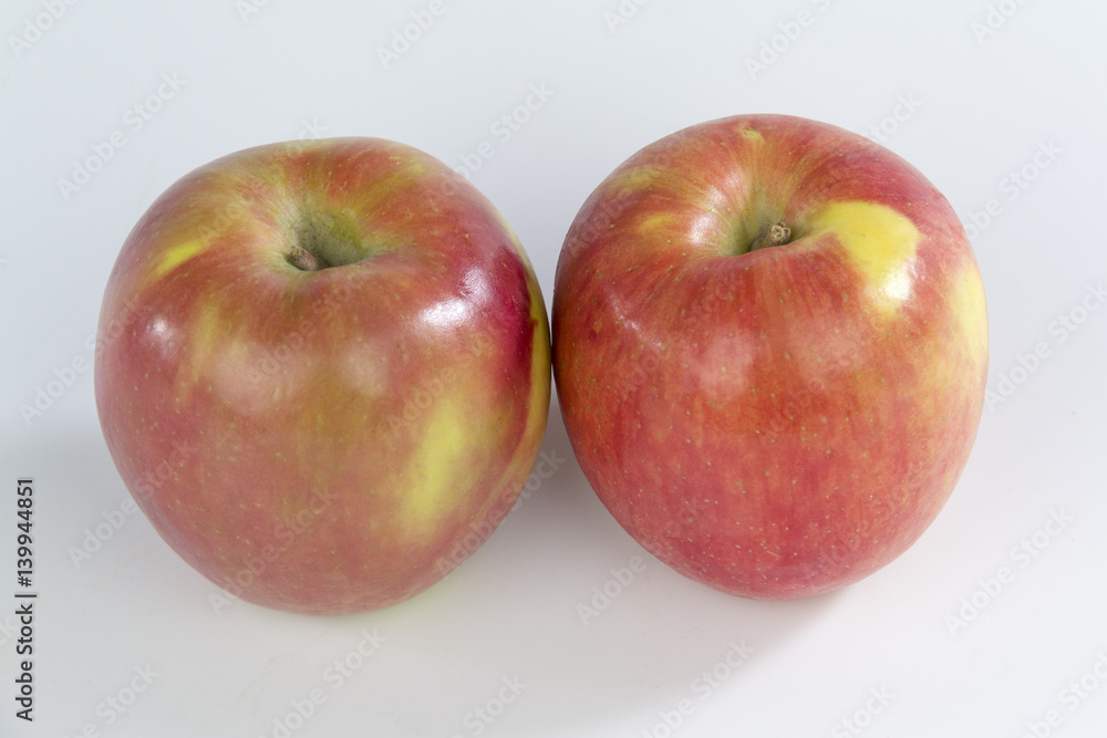 two apples isolated on white background two apples isolated on white background