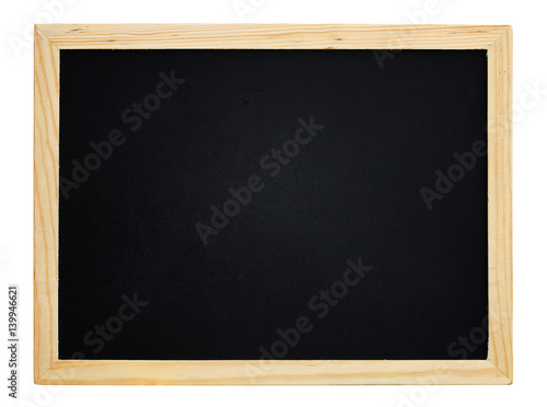 Blackboard on white background.