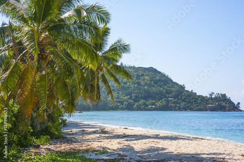 Beach of the Seychelles, Island La Digue, Beach Anse La Blague