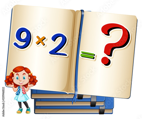 Math problem on book