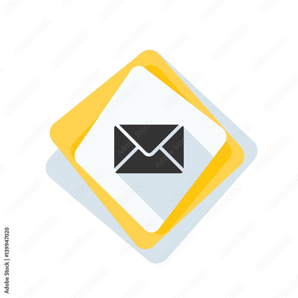 Mail button illustration Mail button illustration