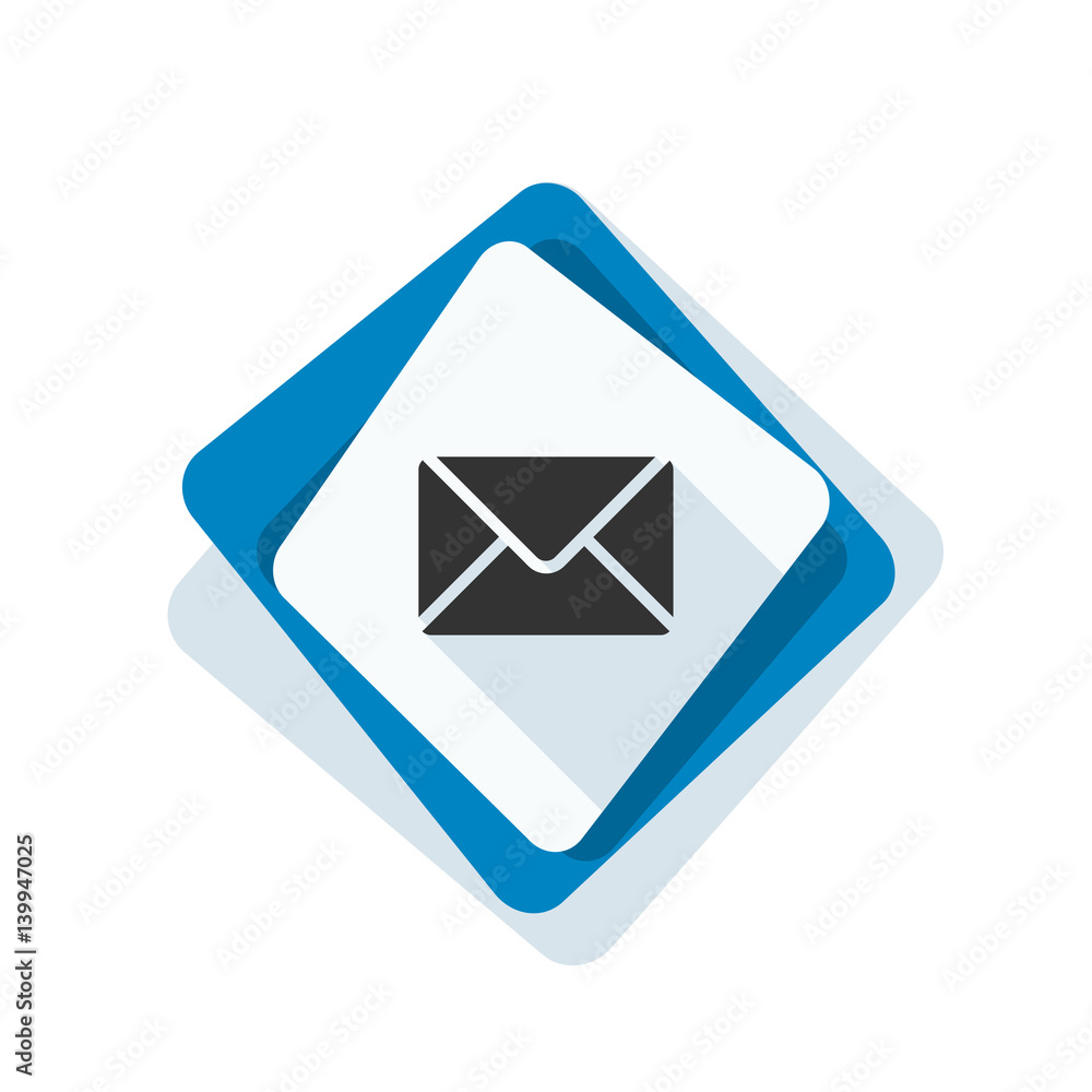 Mail button illustration Mail button illustration