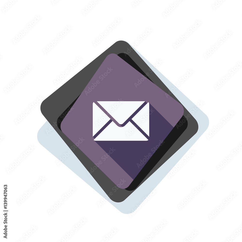 Mail button illustration Mail button illustration