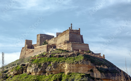 The Templar castle of Monzon. Of Arab origin (10th century) Huesca Spain