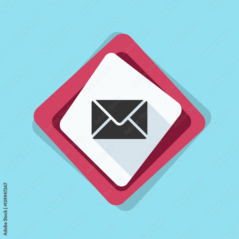 Mail button illustration Mail button illustration