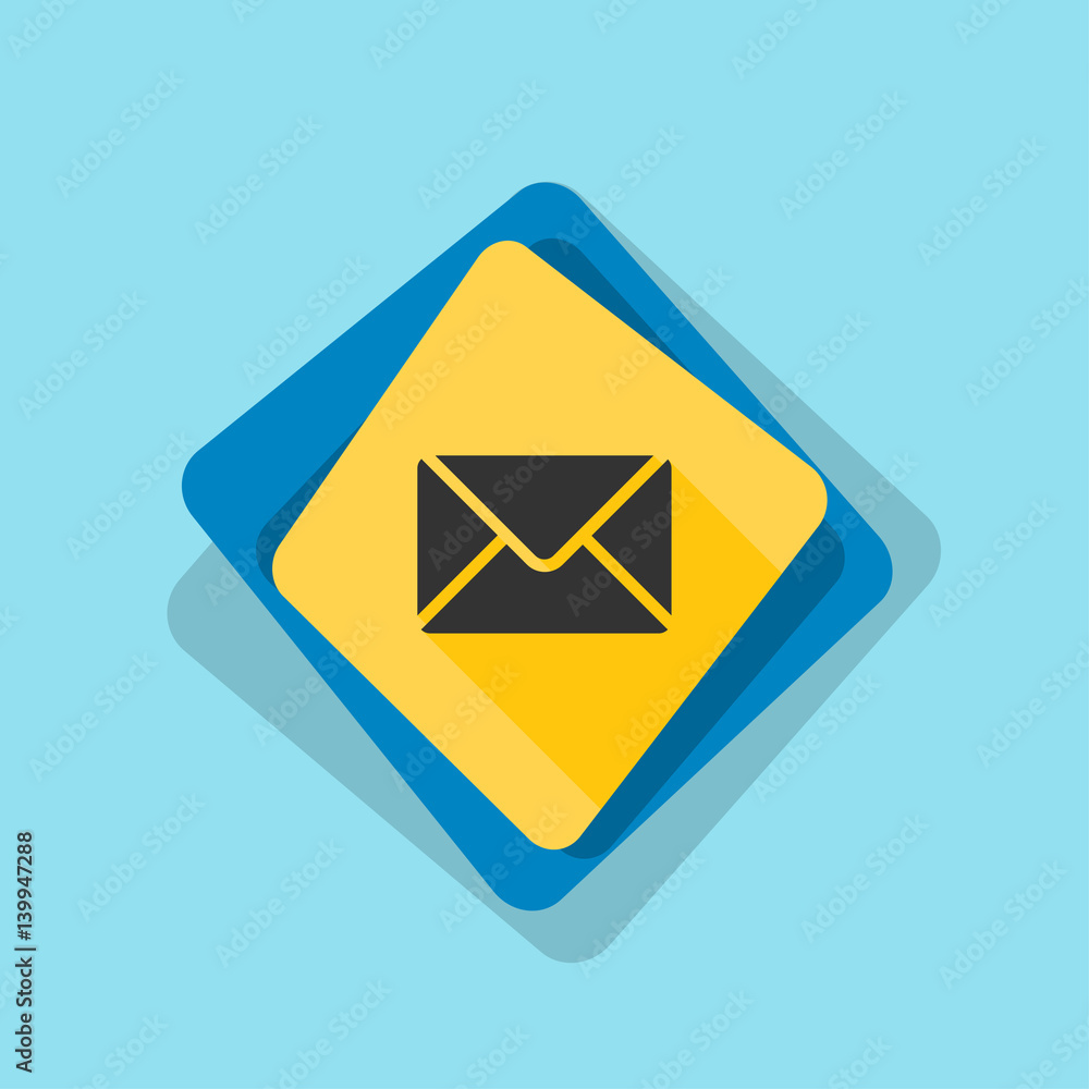 Mail button illustration Mail button illustration