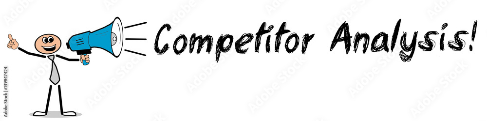 Competitor Analysis! / Mann mit Megafon Competitor Analysis! / Mann mit Megafon