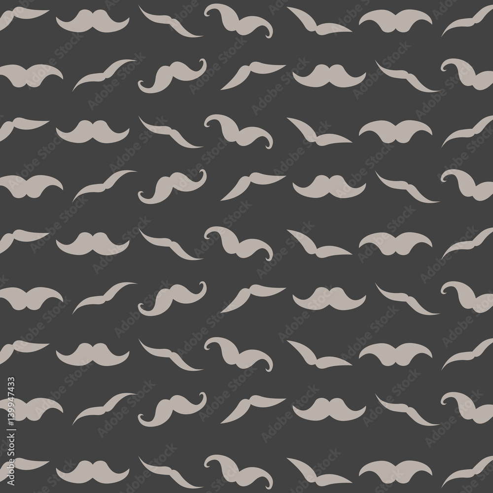 Pattern, background or texture with curly vintage hipster retro gentleman  mustaches on dark background. For websites, desktop wallpaper, blog, web  design. Stock Vector | Adobe Stock