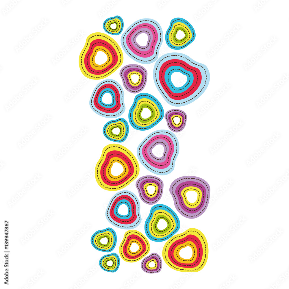 colored hearts background icon, vector illustraction design