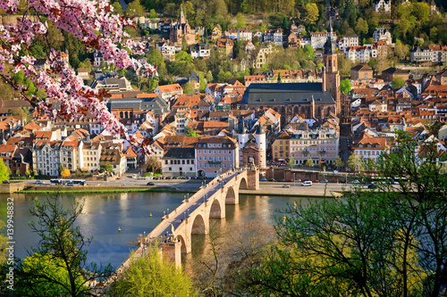 View on Heidelberg at spring, Germany